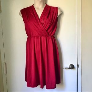 Face N Face Red Wrap Top Dress